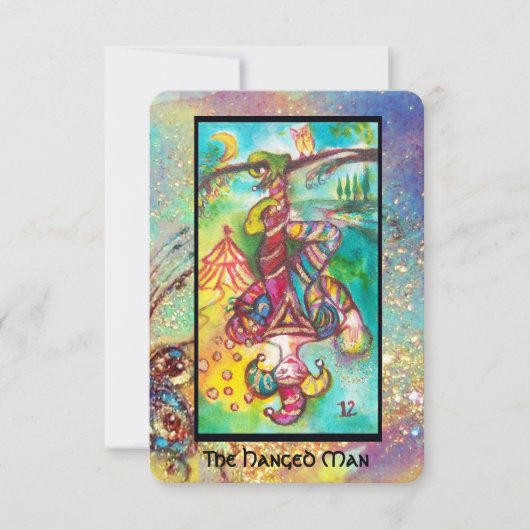 FAIRE-PART TAROTES DES OMBRES PERDUES / L'HOMME HANGÉ (Devant)