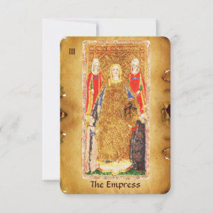 FAIRE-PART TAROTS DE RENAISSANCE ANTIQUE 3 / L'EMPRESS