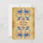 FAIRE-PART TAROTS DE RENAISSANCE ANTIQUE / FOOL (Dos)