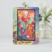 FAIRE-PART TAROTS DES OMBRES PERDUES / LES AMOUREUX (Debout devant)