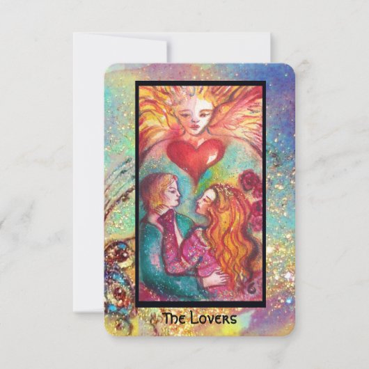 FAIRE-PART TAROTS DES OMBRES PERDUES / LES AMOUREUX (Devant)