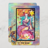 FAIRE-PART TAROTS DES OMBRES PERDUES / L'ÉTOILE (Devant / Derrière)