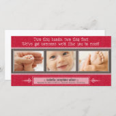 Faire-part {TBA} Mains Minuscules, Pieds Minuscules (Devant / Derrière)