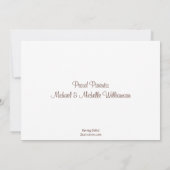 Faire-part {TBA} Triplets verts Brown Annonces de naissance (Dos)