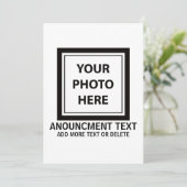 Faire-part Télécharger une photo et ajouter du texte - Person (Debout devant)