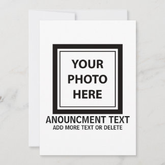 Faire-part Télécharger une photo et ajouter du texte - Person