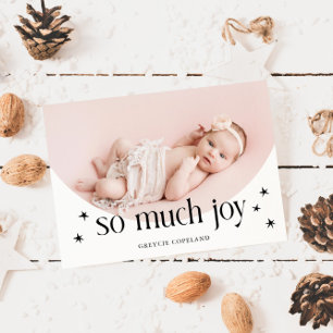 Faire-part Tellement de Joy Holiday Photo Naissance