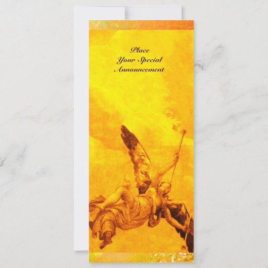 Faire-part TEMPS ET FAME, jaune (Dos)