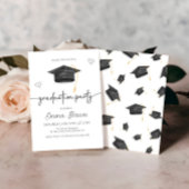 Faire-part tendance de diplôme, fête de diplôme