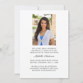 Faire-part tendance élégante de graduation (Dos)