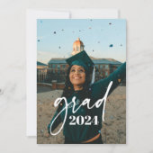 Faire-part Tendance Moderne Typographie Décontractée Diplôme (Devant)