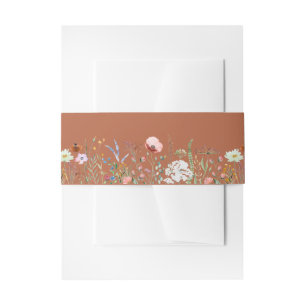 Faire-part Terracotta Bandeau de Ventre d'Invitation de Prair