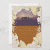 Faire-part Terracotta Boho Pampas Bronze Photo Graduation (Dos)