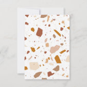 Faire-part Terrazzo Terrazzo Motif Enregistrer la date (Dos)