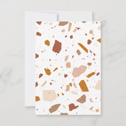 Faire-part Terrazzo Terrazzo Motif Enregistrer la date (Dos)