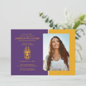 Faire-part Tête de mascotte Great Dane de l'Université d'Alba (Debout devant)