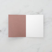 Faire-part Texture de faux cuir marron Intérieur vide (Intérieur)
