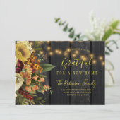 Faire-part Thanksgiving nouvelle maison pour les vacances dém (Debout devant)