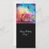 FAIRE-PART THUMBELINA, PANIER À FLEURS ET BOUTEILLE (Dos)