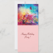 FAIRE-PART THUMBELINA, PANIER À FLEURS ET BOUTEILLE (Dos)