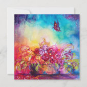 FAIRE-PART THUMBELINA, PANIER À FLEURS ET BOUTEILLE (Dos)