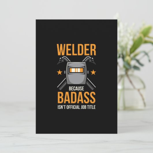 Faire-part Title de Welder Because (Debout devant)