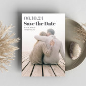 Faire-part Titre | Photo verticale moderne