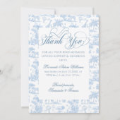 Faire-part TOILE Bleu Safari animal bébé garçon douche (Dos)