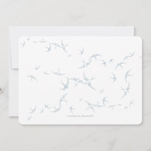 Faire-part Touche de style Enregistrer le Fiançailles Mariage (Dos)