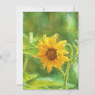 Faire-part Tournesol Merci