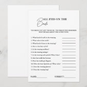 Faire-part Tous Les Yeux Sur La Fête des mariées De Mariée Ca (Devant / Derrière)