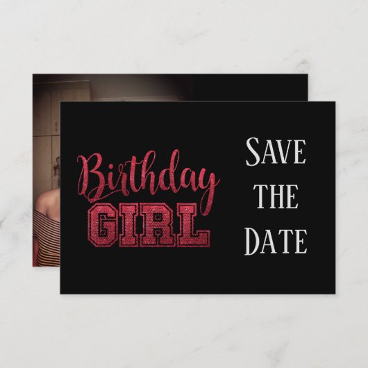 Faire-part Tout âge Anniversaire Enregistrer la date Parties (Devant / Derrière)