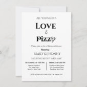 Faire-part Tout ce dont vous avez besoin est l'amour & Pizza  (Devant)