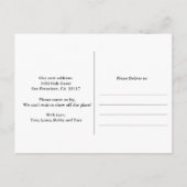 Faire-part TOUTE COULEUR - Carte postale d'annonce de déménag (Dos)