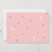 Faire-part toutes les étoiles dans le rose ciel (Dos)