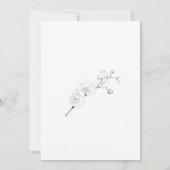 Faire-Part Traditionnel de Mariage à l'Orchidée av (Dos)
