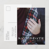 Faire-part Traditionnel Enregistrer La Carte Postale Date (Devant / Derrière)