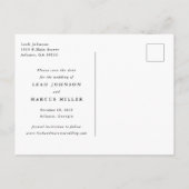 Faire-part Traditionnel Enregistrer La Carte Postale Date (Dos)