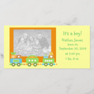 Faire-part Train bébé