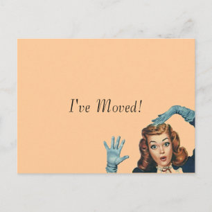 Faire-part Travail à la maison vintage de carte postale le