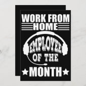 Faire-part Travail De L'Employé À Domicile Du Mois (Devant / Derrière)