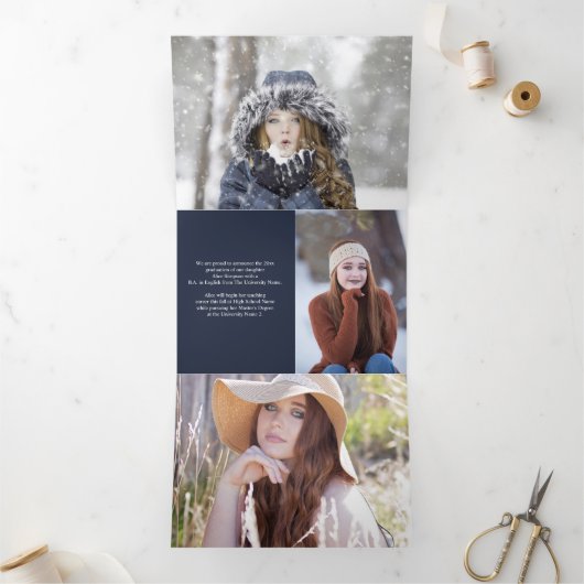 Faire-part Tri-Fold (Intérieur)