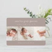 Faire-part Trio classique | Collage de photos (Debout devant)