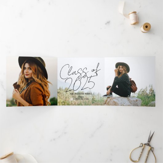 Faire-part triplée panoramique (Intérieur)