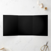 Faire-part Trois Volets Araignée en vapeur noire (Intérieur)