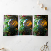 Faire-part Trois Volets Argent chaud (Intérieur)