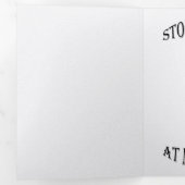 Faire-part Trois Volets Arrêtez de me regarder Swan (Intérieur en premier)