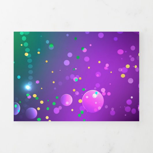 Faire-part Trois Volets Carthagène Solive Purple (Page de couverture)