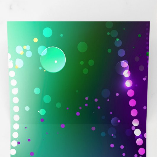 Faire-part Trois Volets Carthagène Solive Purple (Intérieur en premier)