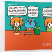 Faire-part Trois Volets Catastrophe du pain d'anniversaire (Intérieur en premier)